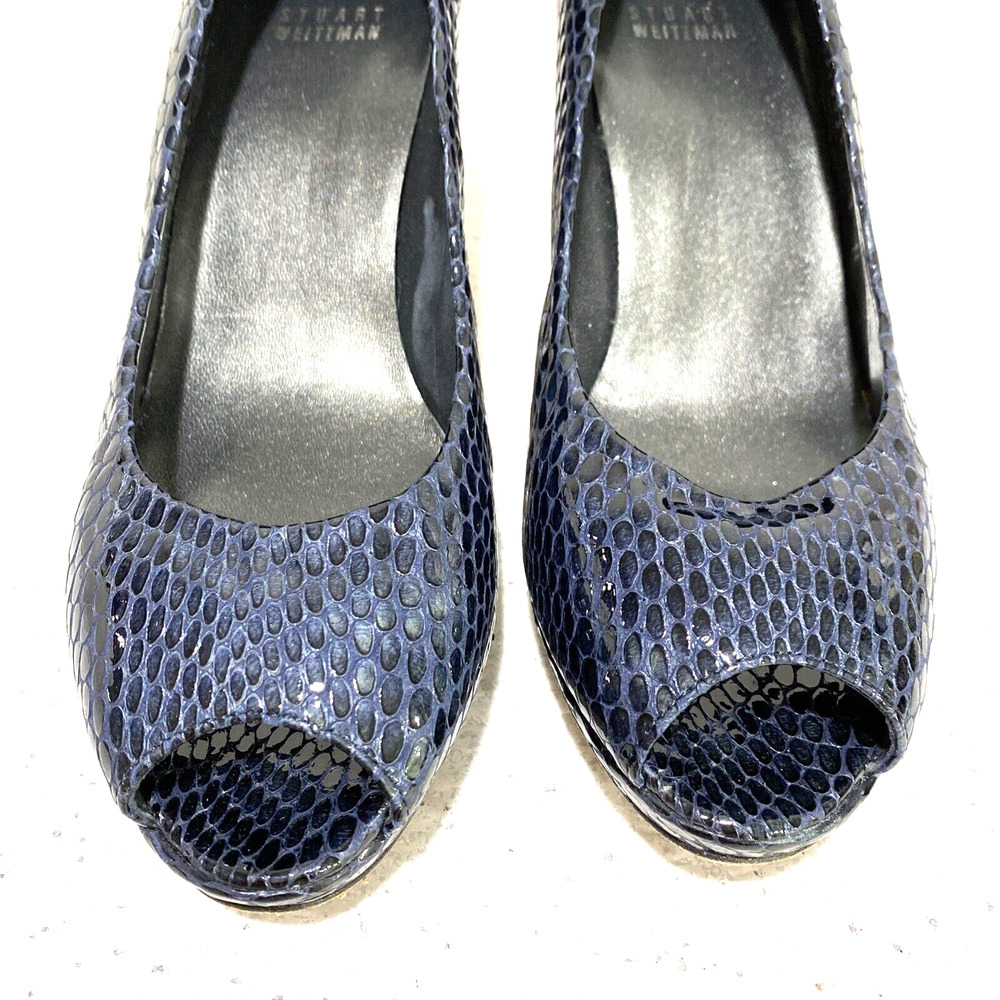 Stuart Weitzman Plainfield Platform Pumps 9n Sea … - image 7